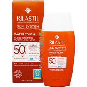 Rilastil Sun System Water Touch - Fluido Solare Idratante SPF 50 per Pelli Sensibili, 50ml