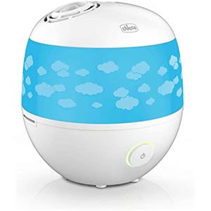 Chicco Humi Hot Advance Umidificatore Ambiente per Bambini, Vapore Caldo contro i Malesseri Stagionali, con Contenitore per Essenze, Spegnimento Automatico, Autonomia 7 Ore