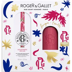 Roger & Gallet Cofanetto di Natale Gingembre Rouge - Acqua Profumata 100ml e Candela Profumata 75g