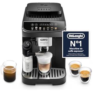 De'Longhi Magnifica Evo ECAM292.81.B, Macchina da caffè Automatica, Chicchi macinati al momento, Caraffa MontaLatte Automatica per Cappuccini, 7 Bevande One Touch, Spegnimento Programmmabile, Nero
