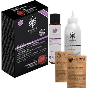 SMA Srl Organics Pharm Organic Color 6/6 Rosso Veneziano - Colore in Olio per Capelli con Ginseng e Olio di Girasole