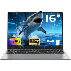 CHIFUYOU 2026 Computer portatile 16 GB RAM 1 TB SSD PC portatile 2026 Desktop aziendale 16 pollici N150 3,6 GHz, Win 11 Pro, 1920 x 1200 p, 6000 mAh, tastiera retroilluminata - Grigio