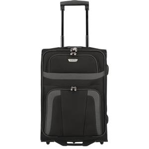 paklite valigia da cabina con 2 ruote, piccola valigia da viaggio, ORLANDO, trolley tessuto morbido dal design senza tempo, 53 cm, 37 litri