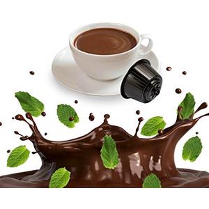 KICKKICK 16 Capsule After Eight Cioccolato e Menta - Cialde Compatibili Nescafe Dolce Gusto