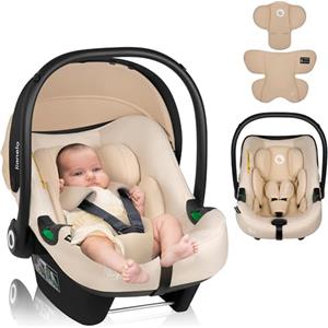 LIONELO ASTRID i-Size Seggiolino Auto Neonati 40-87cm Ovetto gr 0+ Montaggio rivolto all'indietro, Cintura di sicurezza a 3punti Protezione laterale Inserto Dri-Seat
