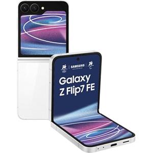 Samsung Galaxy Z Flip7 FE Smartphone AI pieghevole, 3 anni di Garanzia del produttore, RAM 8GB, 128GB, Display 3,4" Super AMOLED/6,7" Dynamic AMOLED 2X, Fotocamera 50MP, White [Versione italiana]