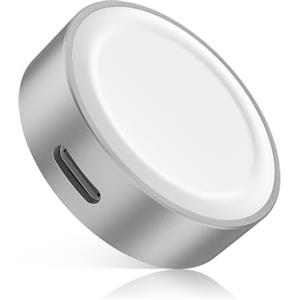 RUXELY Caricatore Magnetico 5W per Apple Watch,Doppia Porta (Riutilizzare il Cavo Ricarica USB C/i/Phone) Caricabatterie Wireless iWatch Portatile per Tutte le Serie Apple Watch 11 10 9 8 6,Ultra 3,SE