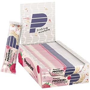 Powerbar - Protein Plus mit L-Carnitine - Raspberry Yoghurt - 30x35g - Barretta proteica con magnesio, calcio e L-Carnitina - senza collagene