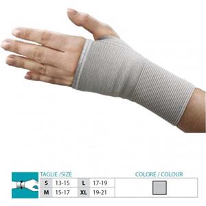 SAFTE ORIONE 210 Polsiera Manopola in Tessuto Grigio Taglia M con Contenizione Elastico Differenziato