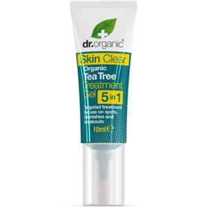 Dr. Organic Skinclear Treat Gel 10 ml - Gel Anti Imperfezioni con Tea Tree e Pompelmo