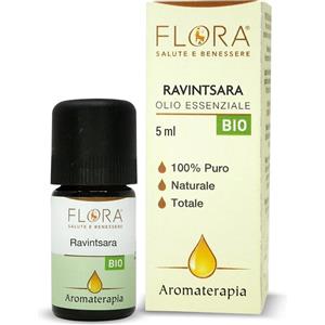 Flora Olio Essenziale di Ravintsara Bio 5ml - 100% Puro, Espettorante e Tonico