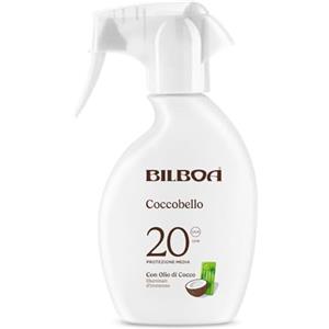 Bilboa Coccobello Trigger Solare SPF 20, con Olio di Cocco, Illuminati d'Immenso, Resistente all'Acqua, 200 ml