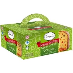 Generico Giampaoli Colomba Senza Glutine Senza Lattosio con Uvetta e Scorze d'Arancia Candite, 350 Grammi