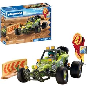 PLAYMOBIL | Cars | Offroad Buggy | Buggy da deserto con sospensioni e ruota di scorta | macchinina giocattolo per bambini dai 4 anni in su | 72063