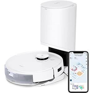 ECOVACS DEEBOT T9+ Robot aspirapolvere e mop Combo con stazione di svuotamento automatico, mappatura laser di precisione, mappe 3D, pulizia oscillante, aspirazione 3000Pa, pulizia a mani libere fino a