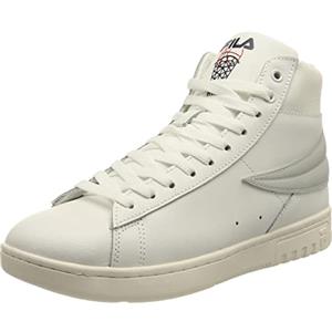 Fila HIGHFLYER L Mid Wmn, Scarpe da Ginnastica Donna, White-Monument, 40 EU Stretta