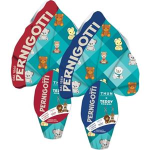 Generico Pernigotti MIX Uova di Pasqua THUN Teddy Friends 2 x 240g con Sorpresa - 1 Uovo Cioccolato al Latte Finissimo + 1 Uovo Cioccolato Extra Fondente (2026)