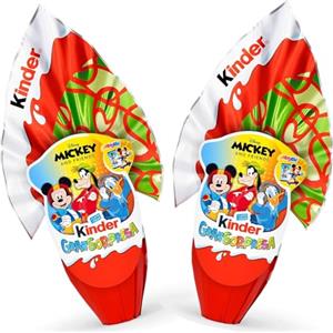 Generico 2X Kinder GranSorpresa Mickey and Friends, Uovo di Pasqua Kinder 2026 di Finissimo Cioccolato al Latte con Sorpresa Mickey and Friends, 150 g
