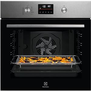 Electrolux LOM4P46X2 - Forno da incasso multifunzione pirolitico 60cm 72L, SurroundCook ventilato multilivello, Solo Steam, AirFry con vassoio dedicato, LED, InfiSpace 25% più grande, classe A++