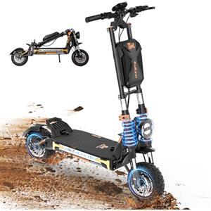 OneSportWay Kukirin G4 Max Monopattino Elettrico Fuoristrada Adulto, Stunt Scooter con Doppio Motore & Disco Freno Idraulico, 12 Pollici Pneumatico Batteria Litio 60V 35.2Ah Autonomia 110 km e Doppia Sospensione