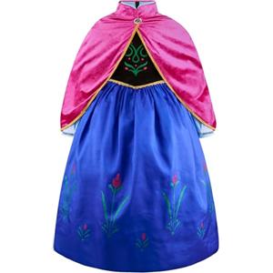 ELSA & ANNA® Ragazze Principessa abiti partito Vestito Costume IT-Dress308-SEP (IT-SEP308, 7-8 Anni)
