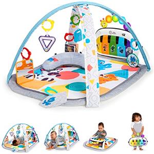 Baby Einstein, Palestrina Multiattivita Musicale per Bambini Kickin' Tunes 4in1 con Pianoforte, 70+ Suoni, 25+ Minuti di Musica e Luci, Arco di Gioco, 7 Giocattoli Rimovibili, 4 Lingue, per Neonati