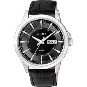 Citizen Orologio Analogico Quarzo Uomo con Cinturino in Pelle BF2011-01EE