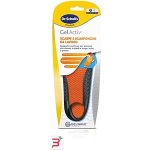 Scholl GelActiv Solette per Scarpe da Lavoro Misura Small - Ammortizzazione Superiore e Comfort Personalizzato