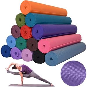 TEMPO DI SALDI Tappetino Arrotolabile Per Yoga Fitness Aerobica Con Superfice Antiscivolo