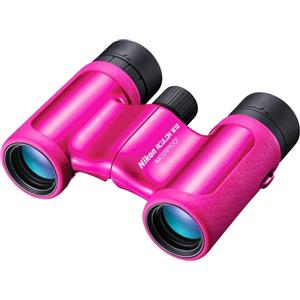 Nikon ACULON W10 8x21 Binocolo Impermeabile Rosa per Trekking e Eventi all'Aperto