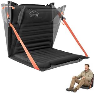 ONTYZZ Sedie Pieghevoli Gonfiabile Cuscini Sedili da Stadio con Regolabile Schienale Leggero Sedia da Pavimento Portatile All'aperto Cuscino Sedile per Picnic Concerti Giardino Balcone Pesca Campeggio Sedie