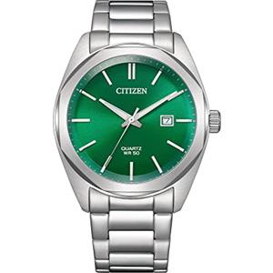 Citizen Orologio analogico da uomo con quadrante giallo, Verde, giapponese