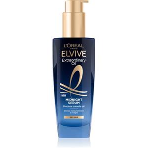 L'Oréal Paris Elvive Olio Straordinario Siero Midnight 100 ml - Nutrimento Intenso per Capelli Secchi con Olio di Camelia