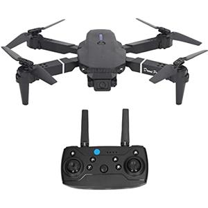 VBESTLIFE Drone E88 con Doppia Fotocamera per Principianti Adulti, Drone Quadricottero RC Pieghevole con Funzione Video, Controllo App Mobile