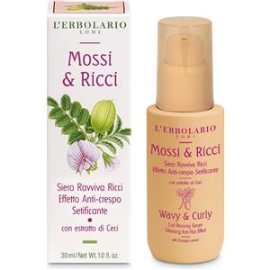 L'Erbolario Siero Ravviva Ricci 30ml - Anti-crespo e Setificante per Capelli Mossi e Ricci