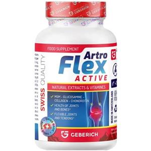 Geberich Artroflex Active - Integratore per Articolazioni con Glucosamina, MSM e Boswellia - 30 Capsule