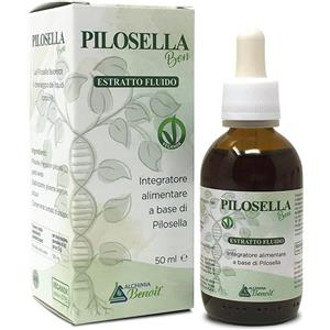 Alchimia Benoit Pilosella Estratto Fluido 50 ml - Integratore Alimentare per il Drenaggio dei Liquidi Corporei