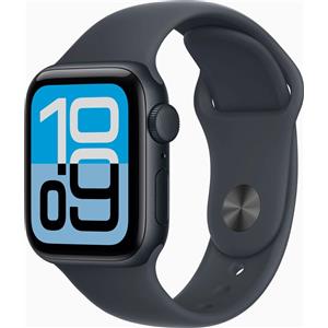 Apple Watch SE 3 40 mm (2025) | GPS | Mezzanotte | cinturino sportivo Mezzanotte S/M