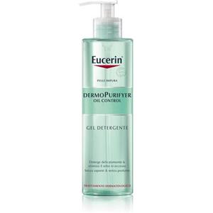 Eucerin Gel Detergente Viso 400 ml - Senza Sapone e Profumo, Non Comedogenico per Pelle Grassa e Impura