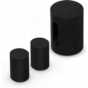 Sonos Confezione 2x Era 100 SL + Sub mini nero - Soundbar, Wi-Fi, Bluetooth, AirPlay 2, Subwoofer incluso