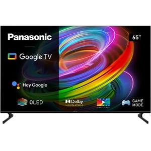 Panasonic TX-65MZ700E, Smart 2023 TV OLED 65 Pollici 4K Ultra HD, High Dynamic Range (HDR), Dolby Atmos, Assistente Google, Chromecast, Piedistallo a 2 Piedini, Nero