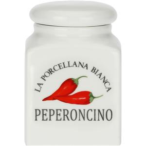 Thun Barattolo in Porcellana Decorata per Peperoncino - Capienza 175 ml, Stile Toscano