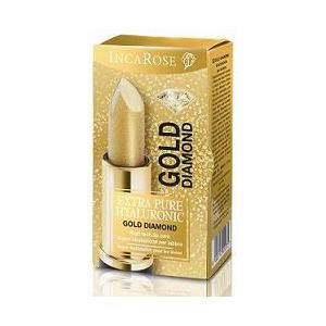 Incarose Gold Diamond Stick Labbra 4ml - Trattamento Idratante con Acido Ialuronico