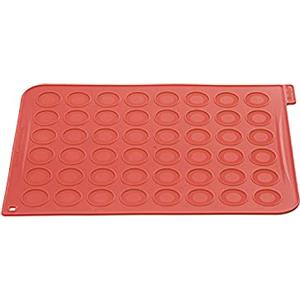 silikomart | MAC01 Stampo in Silicone per Monoporzioni MACARONS, Antiaderente, 24 Macarons, Confezione da 1 Stampo per Dolci, 300 x 400 h 1.5 mm, Made in Italy