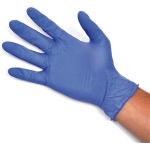 DOC ZEROVELOFORTE Guanti in Nitrile Blu Monouso Senza Polvere - 100 pz - Taglia L