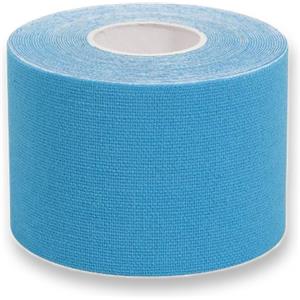 GIMA Taping Kinesiologico Azzurro 5 m x 5 cm - Spessore 0,48 mm, Ipoallergenico, Resistente ad Acqua e Sudore