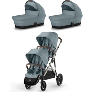 Cybex Gold Duo Passeggino Gemellare Cybex Gazelle S Stormy blue