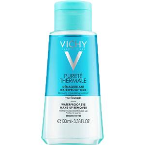 Vichy Pureté Thermale Struccante Waterproof Occhi 100 ml - Elimina Trucco Resistente, Protegge Ciglia e Palpebre