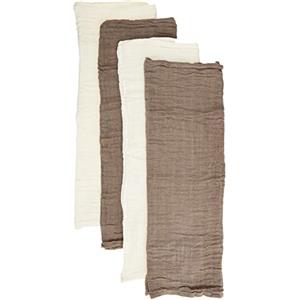 PIPPI 4er Pack Baby Unisex Windeln Für Spucktücher, Kuscheltücher Oder Windeltücher Geeignet, Set costume da bagno - Bimbi 0-24, Beige (Cinder 270), Taglia unica (Taglia Produttore: 65x65)