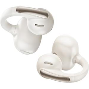 Baseus MC1 Cuffie Aperte, Auricolari a Clip con Suono Impressionante, Potenziamento dei Bassi Adattivo, Bluetooth 5.4, Riduzione del Rumore in Chiamata, Colore-Bianco Stellato